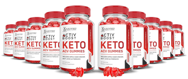 (10 Pack) Activboost Keto ACV Gummies Advanced Formula 1000MG Active Boost Keto