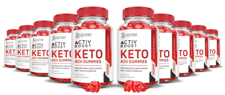 (10 Pack) Activboost Keto ACV Gummies Advanced Formula 1000MG Active Boost Keto