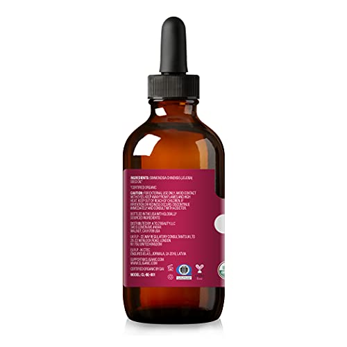 Cliganic Organic Jojoba Oil, 100% Pure (4oz) - Moisturizing Oil for Face, Hair, Skin & Nails