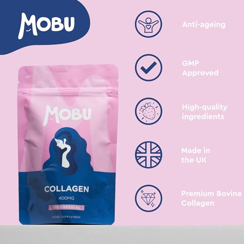 Hydrolysed Collagen 400mg 120 Capsules - Hair, Skin and Joint Health Supplement - Bovine Collagen for Women & Men