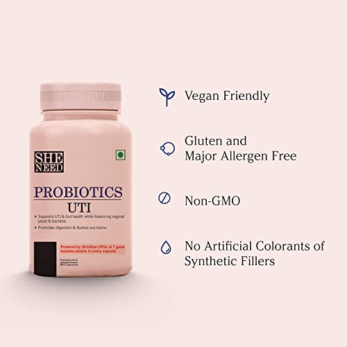 Vishopy, Track UTI PROBIOTICS Supplement for Men Women - 20 Billion CFUs with 7 Strains