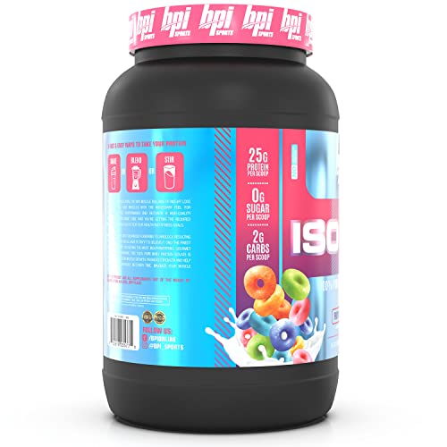 BPI Sports ISO HD - 100% Whey Protein Isolate Powder - Muscle Growth, Recovery