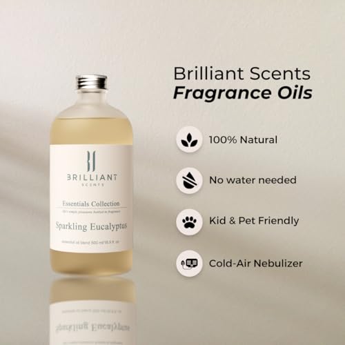 Brilliant Scents - Sparkling Eucalyptus - Luxury Home & Business Scent - Fragrance Oil - 500ml