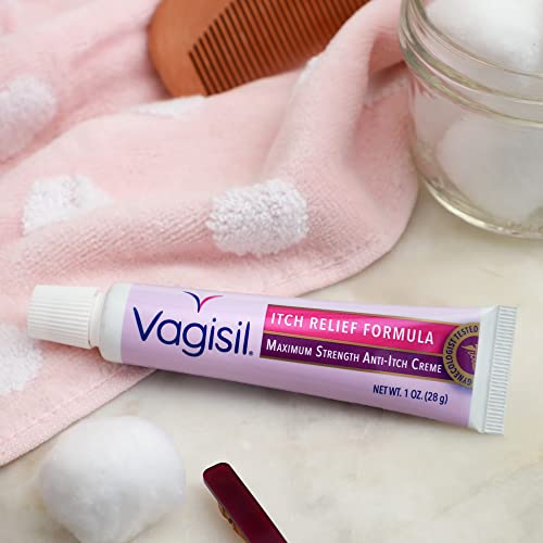 Vagisil Maximum Strength Feminine Anti-Itch Cream with Benzocaine for Women