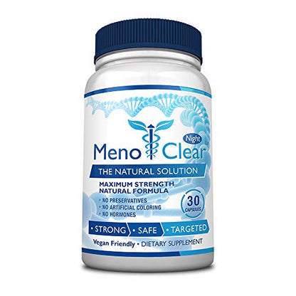 Menoclear Day + Night - Menopause Supplement Relieves Hot Flashes, Mood Swings
