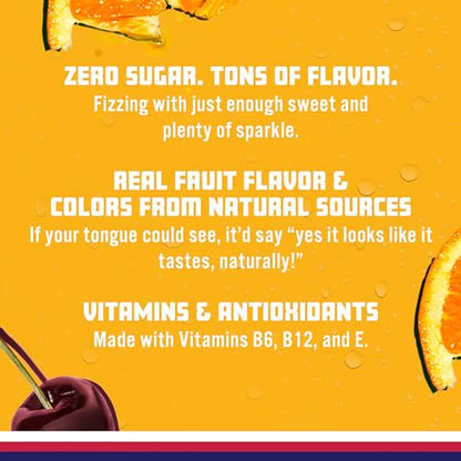 Sparkling Ice, Fruit Punch Sparkling Water, Zero Sugar Flavored Water, with Vitamins