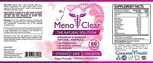 Menoclear Day + Night - Menopause Supplement Relieves Hot Flashes, Mood Swings