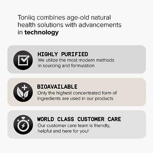 Toniiq Ultra High Purity Resveratrol Capsules - 98% Trans-Resveratrol - Highly Purified