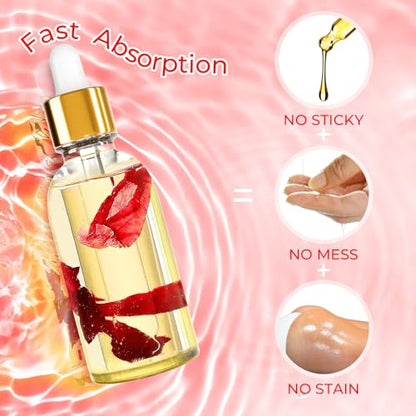 2PCS Yoni Oil Organic Feminine Oil Vaginal Moisturizer - Ph Balance for Women - Feminine Deodorant