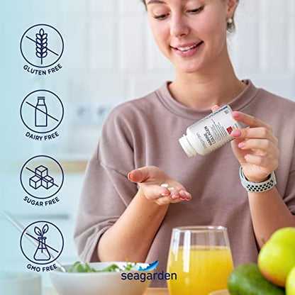 Seagarden Marine Collagen Capsules + Vitamin C - Collagen Peptides (Type I & III)