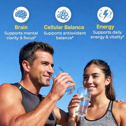 12 PPM H2 Hydrogen Tablets & Multi Enzyme Capsules with Probiotics - Daily Supplement Routine - 2 Items