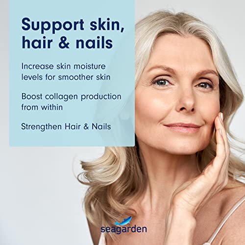 Seagarden Marine Collagen Capsules + Vitamin C - Collagen Peptides (Type I & III)