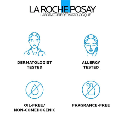 La Roche-Posay Effaclar Medicated Gel Cleanser, 2% Salicylic Acid Cleanser + LHA + Glycerin, Foaming Acne Face Wash, Helps Clear &