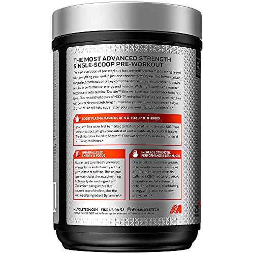 Pre Workout for Men & Women - MuscleTech Shatter Elite Pre-Workout - Preworkout