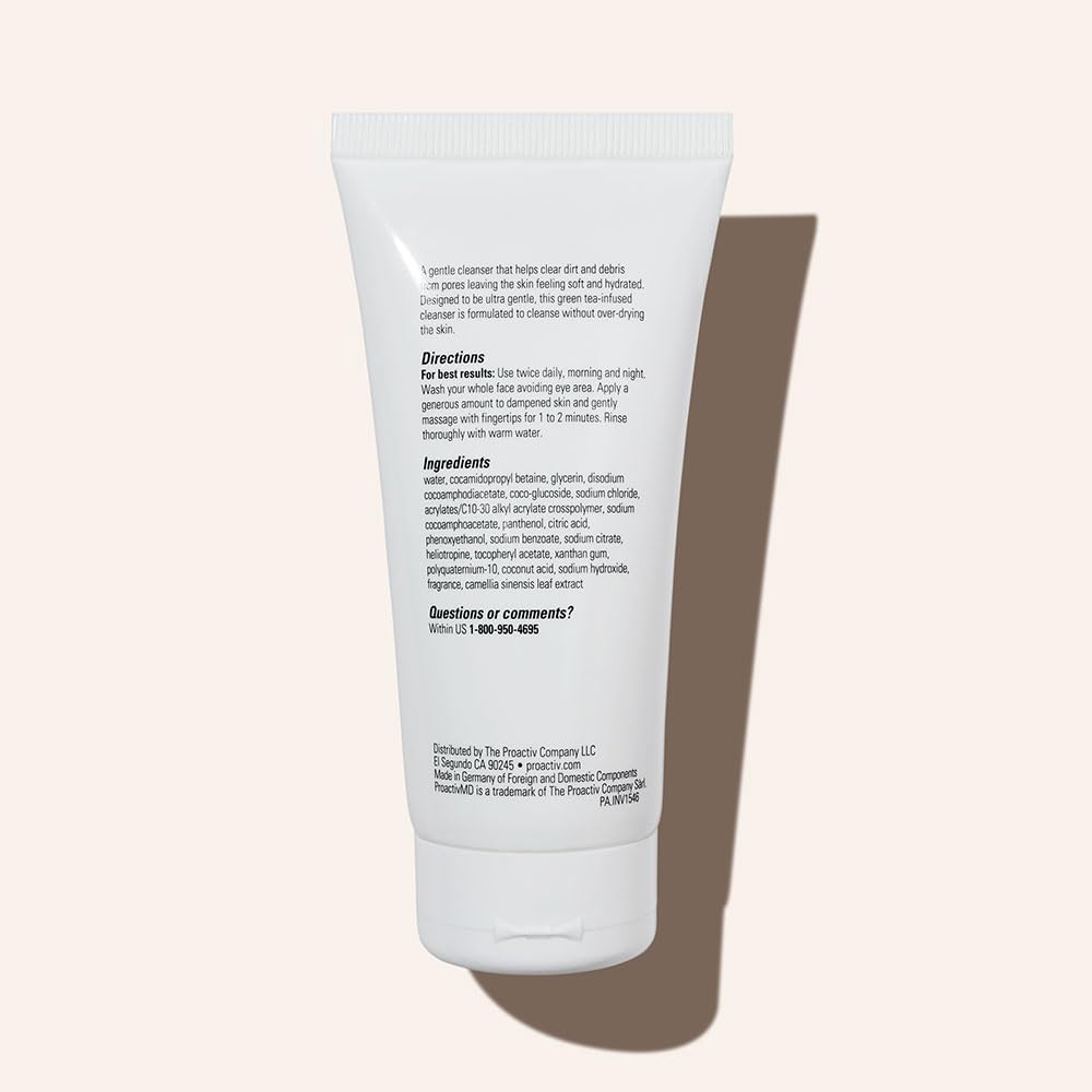 ProactivMD Ultra Gentle Face Cleanser – Soothing Green Tea Face Wash for Sensitive Skin