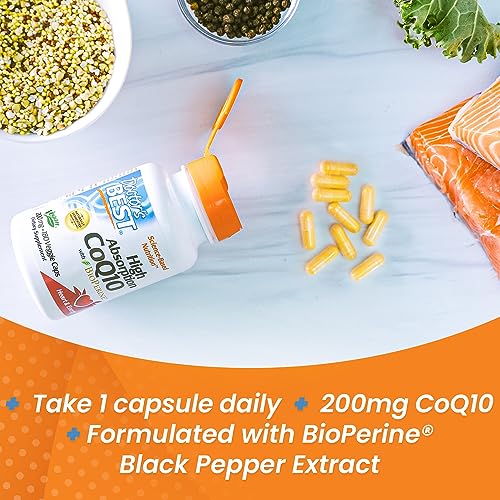 Doctor's Best High Absorption CoQ10 with BioPerine, Non-GMO, Gluten & Soy Free