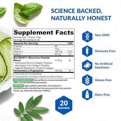 BioTrust Ageless Multi Collagen Peptides Powder - 5 Types (I, II, III, V, X) - Fruit Punch
