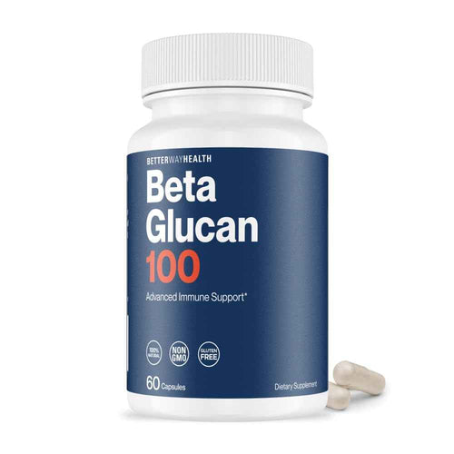 Better Way Health - Advanced Immune Readiness - Highly Purified 1,3/1,6 Beta Glucan 100 - Clinically Tested Immune Defense - 100mg/60 Capsules