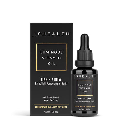 JSHealth Hydrating Face Oil For Women and Men - Facial Oil for Dry Skin with Rose Oil & Vitamin E Oil