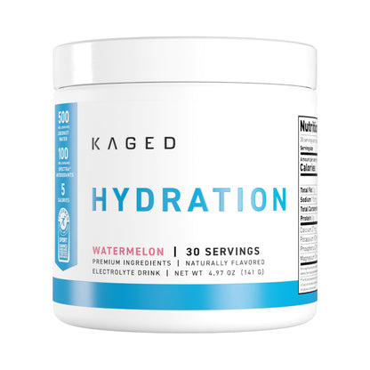 Kaged Sugar Free Hydration - 5 Key Electrolytes - Coconut Water - Tastes Amazing - 60 Servings