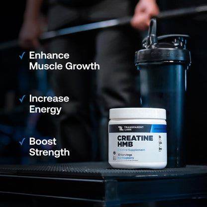 Transparent Labs Creatine HMB (30 Servings, Strawberry Lemonade) & Creatine HMB Unflavored (30 Servings, Unflavored)