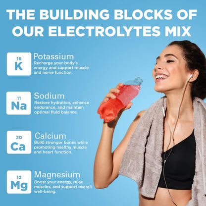 Keto Vitals Keto Electrolytes Powder - Keto-Friendly Electrolytes with Potassium, Magnesium, Sodium, Calcium - Electrolytes Sugar Free - Supplement Energy Drink Mix