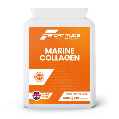 Marine Collagen Capsules - Hydrolyzed Marine Collagen with Vitamin C - High Strength Collagen