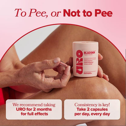 URO Bladder Control Supplement for Urgency & Frequency - 30-Day Supply