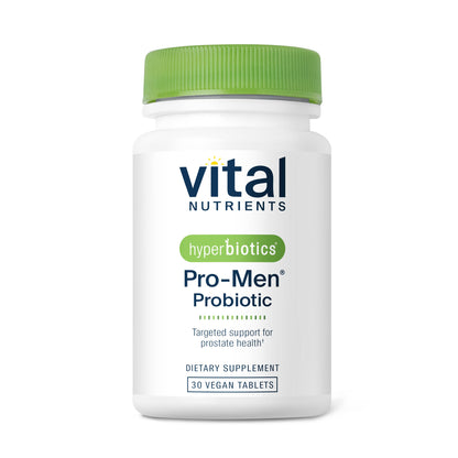 Hyperbiotics Vital Nutrients Pro Men Probiotics - Vegan Advanced Probiotics for Men - Clinically Studied for Prostate Health, Digestive Balance and Gut Health - Gluten, Dairy, Soy Free - 60 Tablets