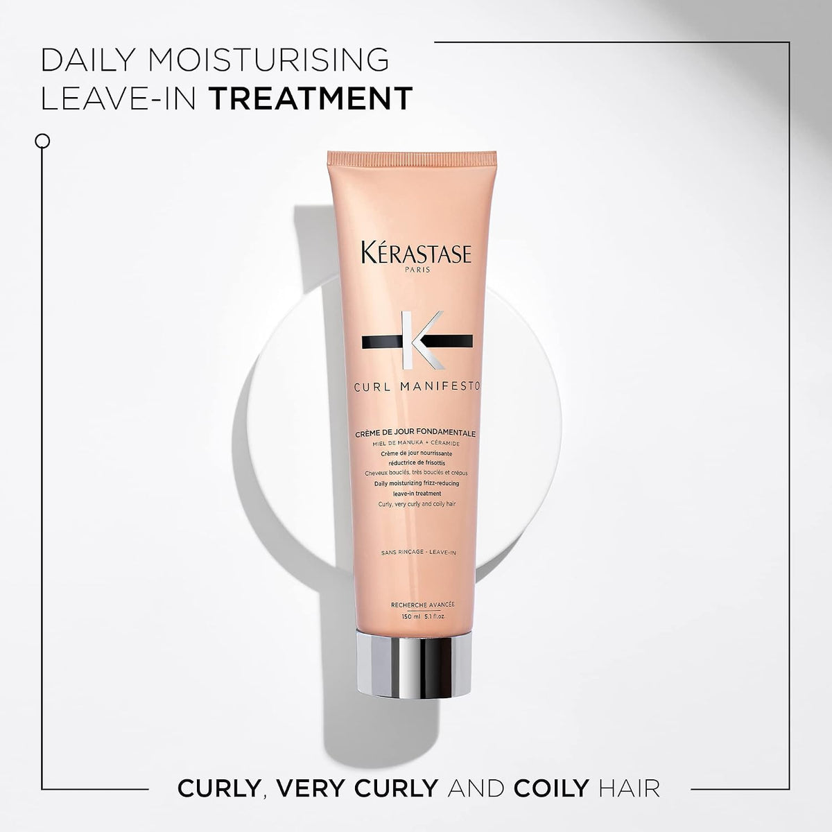 Kérastase Curl Manifesto Crème de Jour - Enhances Curls, 5.07 Fl Oz