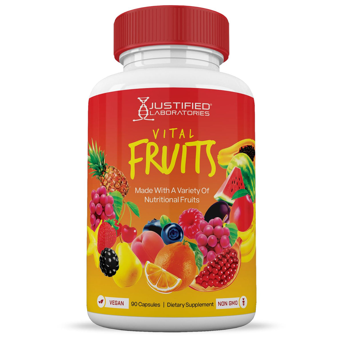 (6 Pack) Vital Fruits and Veggies Supplement Whole Food Red & Green Superfoods