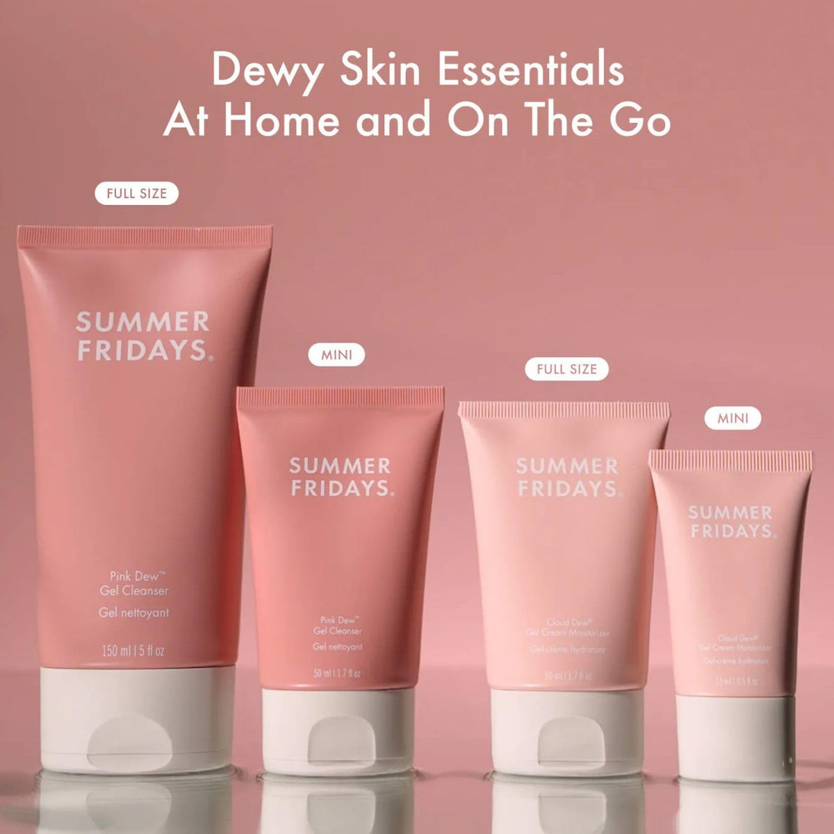 Summer Fridays Pink Dew Gel Facial Cleanser - pH-Balanced Foaming Gel Face Wash for Oily, Blemish-Prone + Sensitive Skin - Refreshing + Hydrating Gentle Face Cleanser for Soft, Radiant Skin(1.7 fl oz)