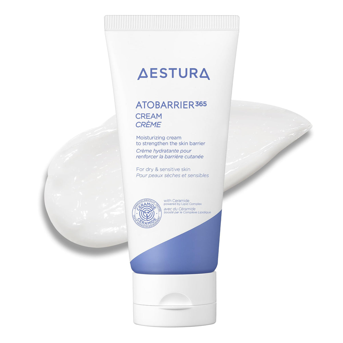 AESTURA ATOBARRIER365 Cream with Ceramides, Korean Face Moisturizer for Barrier Repair - 120H lasting Hydration, Ceramide Capsules