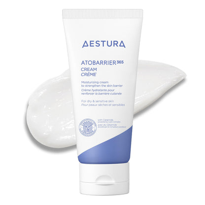AESTURA ATOBARRIER365 Cream with Ceramides, Korean Face Moisturizer for Barrier Repair - 120H lasting Hydration, Ceramide Capsules