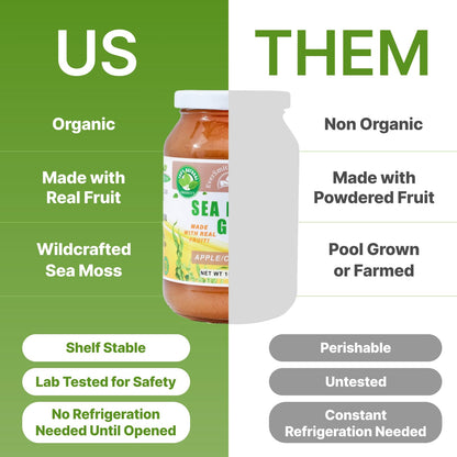EverSmith Organics - Wildcrafted Irish Sea Moss Gel - Made in USA - Rich in Vitamins