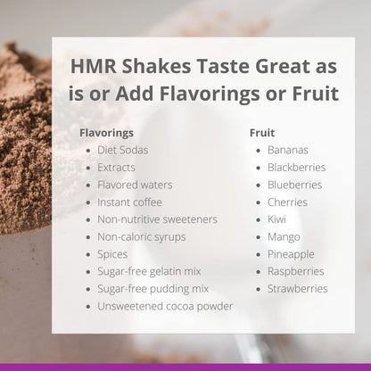 HMR 120 "Classic" Shake Meal Replacement Powder - Chocolate Shake Mix to Support