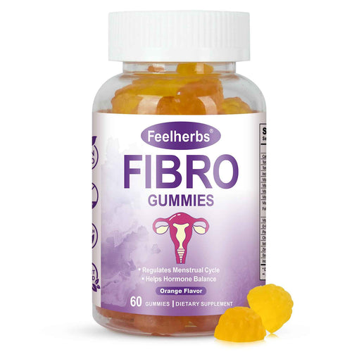 Fibro Gummies for Women Ovarian, Multivitamin Gummies for Hormone Balance, Ovarian Support Inositol Gummy with Vitamin A, E, and Minerals, 60 Count