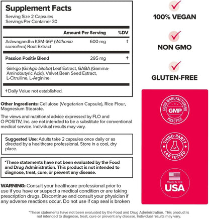 URO Vaginal Moisture & Mood with KSM-66 Ashwagandha - 30-Day Supply