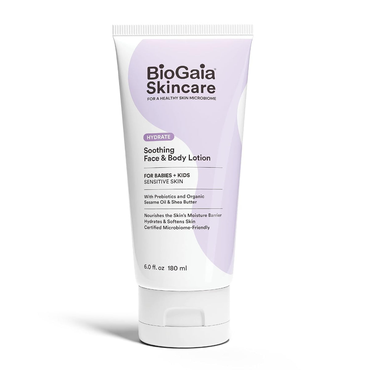 BioGaia Soothing Face & Body Lotion - Scandinavian Babies & Kids Skincare - Certified Microbiome-Friendly - Organic Oils & Omega Fatty Acids