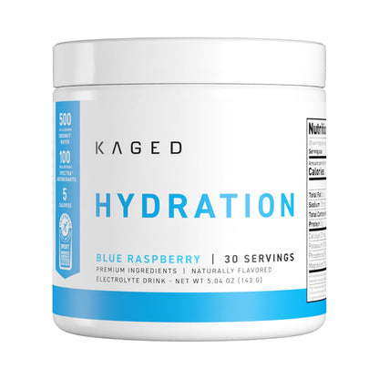 Kaged Sugar Free Hydration - 5 Key Electrolytes - Coconut Water - Tastes Amazing - 60 Servings
