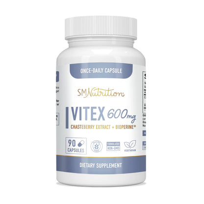 Vitex Chasteberry Supplement 600mg | Agnus Castus for Women's Hormone Balance, Menopause