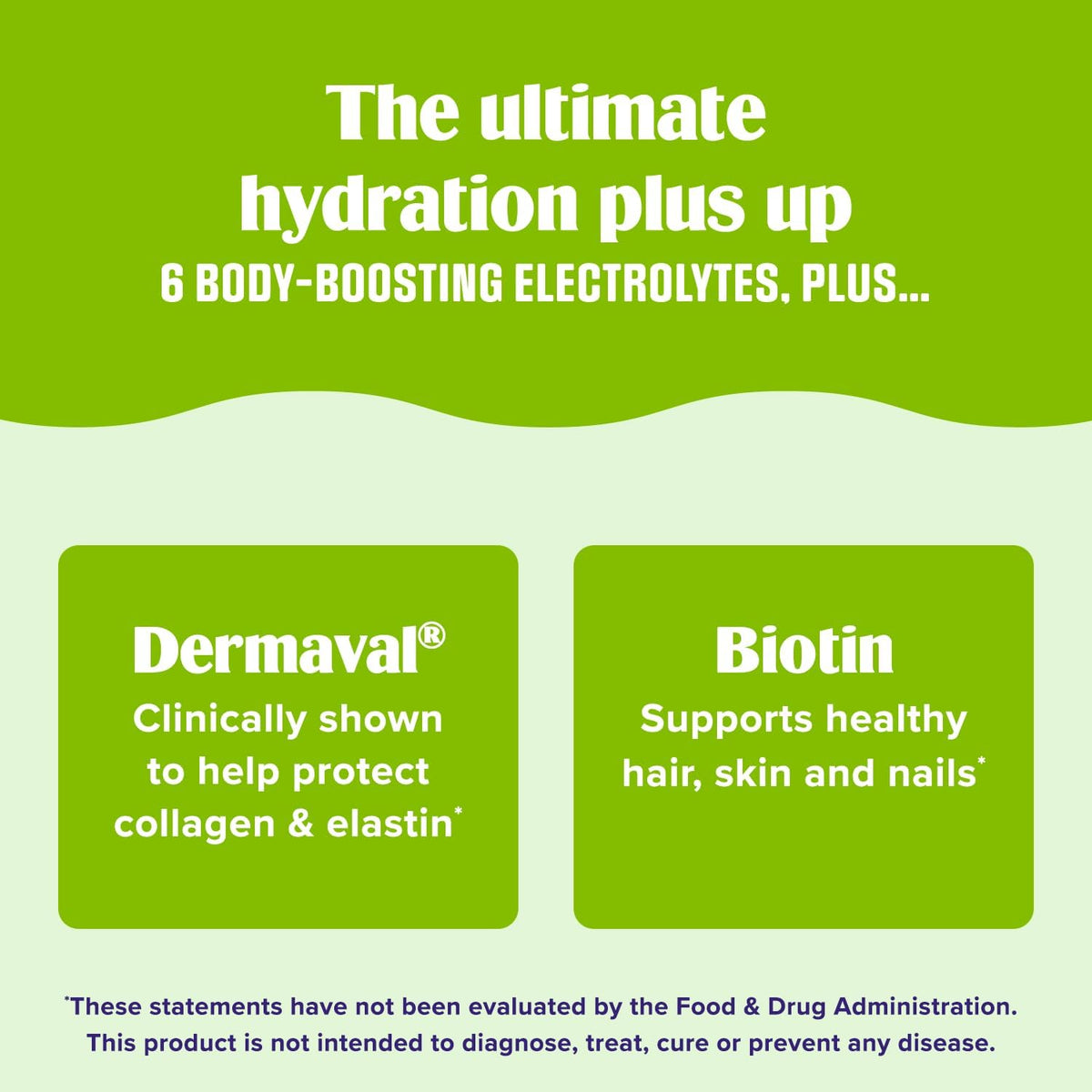 Ultima Replenisher Collagen Defense, Kiwi Strawberry, 13 Stickpacks - Daily Zero Sugar Supplement & Electrolyte Powder Hydration Packets with 6 Key Electrolytes, Dermaval & Biotin for Skin Health