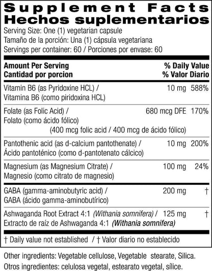 Bio Nutrition Stress Wellness with Ashwagandha, 60 Vegetarian Capsules