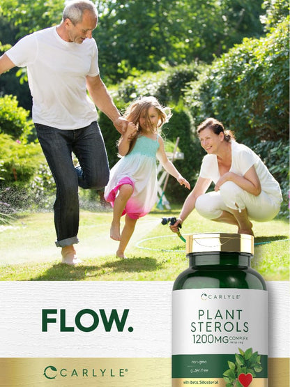 Carlyle Plant Sterols Supplement 1200 mg - 240 Softgels - with Beta Sitosterol - Non-GMO & Gluten Free