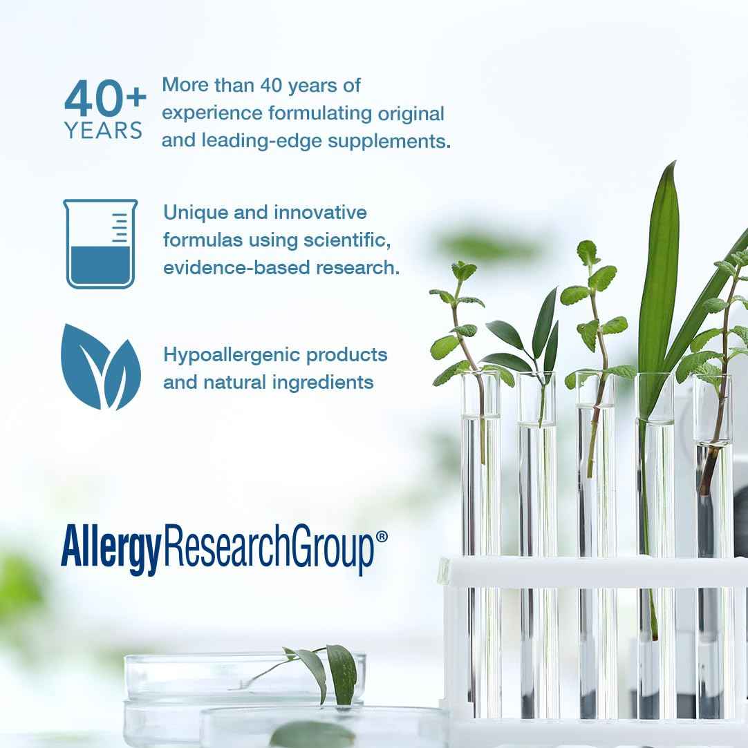 Allergy Research Group PhytoCort Supplement - Respiratory Support, Lung Health, Lung Detox, Lung Cleanse, Healthy Breathing, Herbal Support, Reishi, Licorice, Noni, Vegetarian Capsules - 120 Count
