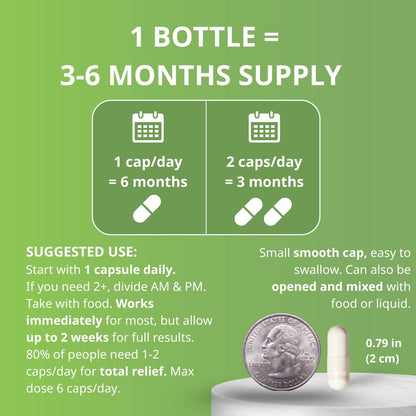 Cramp Defense Leg Cramps Pills, Relief for All Muscle Cramps, Day and Night. Magnesium Supplement Capsules, 3-6 Month Supply. Non-Laxative