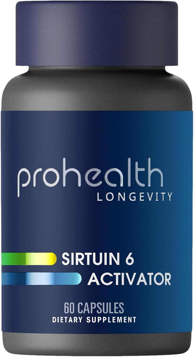 ProHealth Sirtuin 6 Activator - 60 Capsules - Fucoidan-Rich Seaweed Extract to Activate SIRT6 for Longevity, DNA & Cellular Support - Triple Lab-Tested, GMP-Manufactured in USA