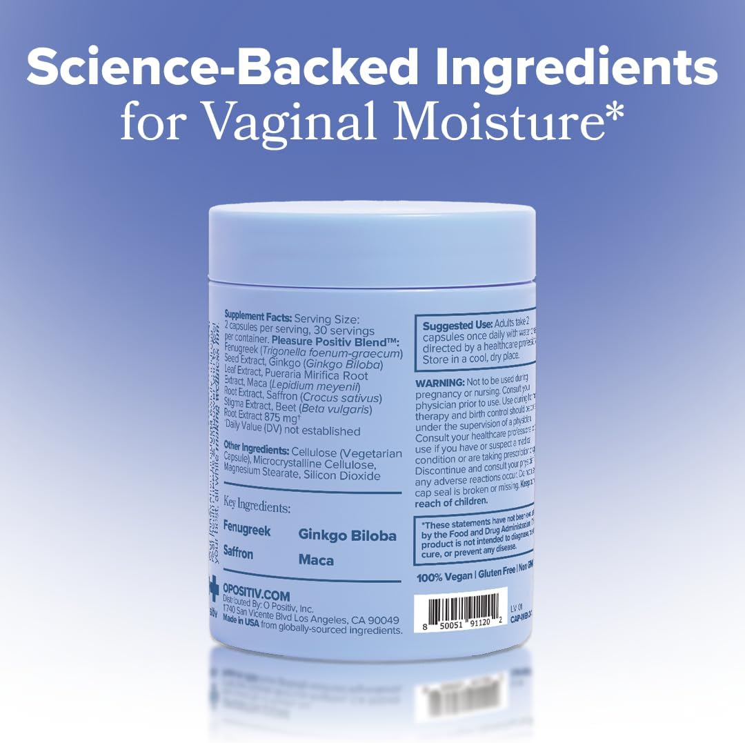 MENO Vaginal Moisture - Hormone-Free Capsules with Maca Root– 30-Day Supply