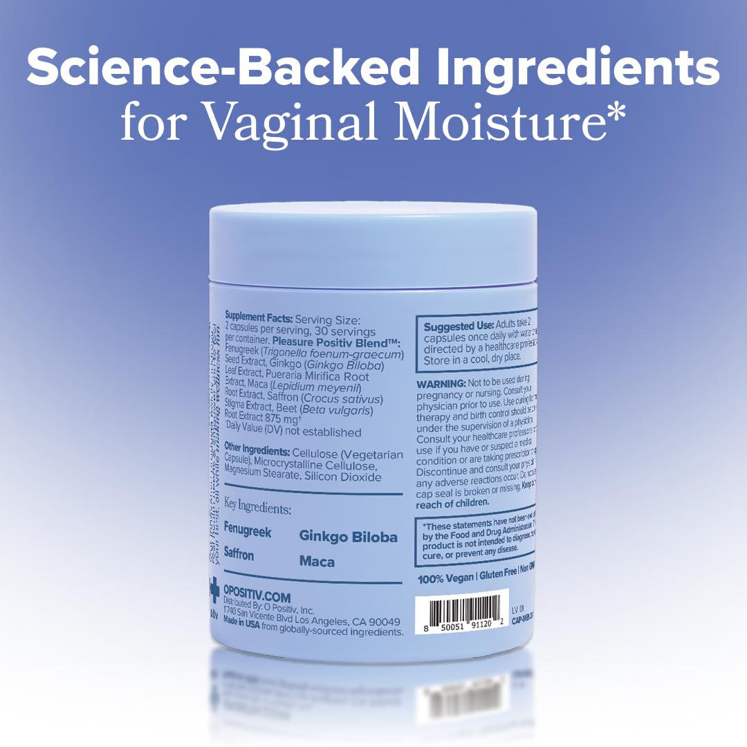 MENO Vaginal Moisture - Hormone-Free Capsules with Maca Root– 30-Day Supply