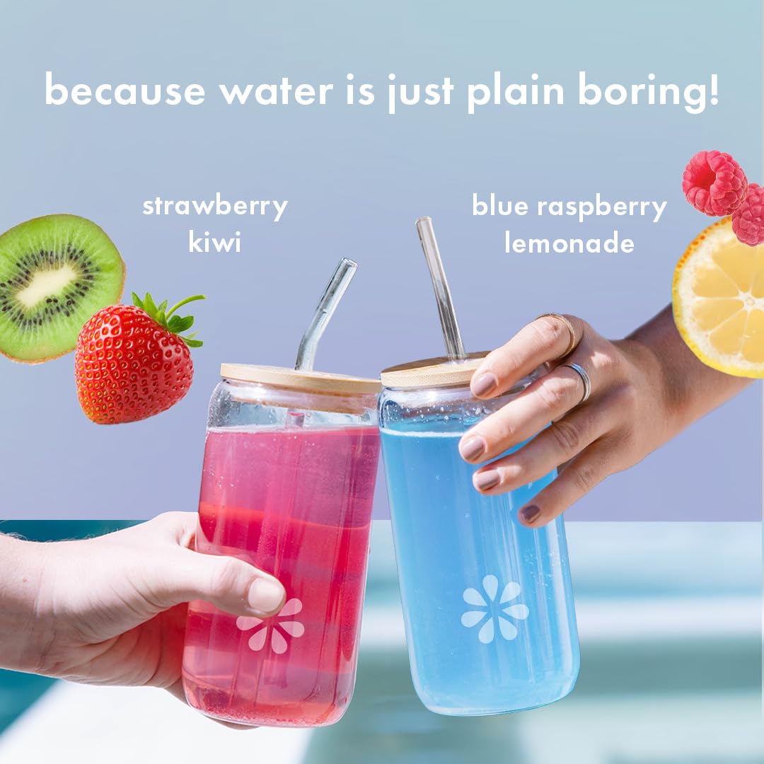Boobie Hydromom Superfood Electrolyte Drink Mix, Blue Raspberry Lemonade - Refreshing Energy & Hydration Boost for Mamas - On-The-Go & Travel Essentials for Pregnancy